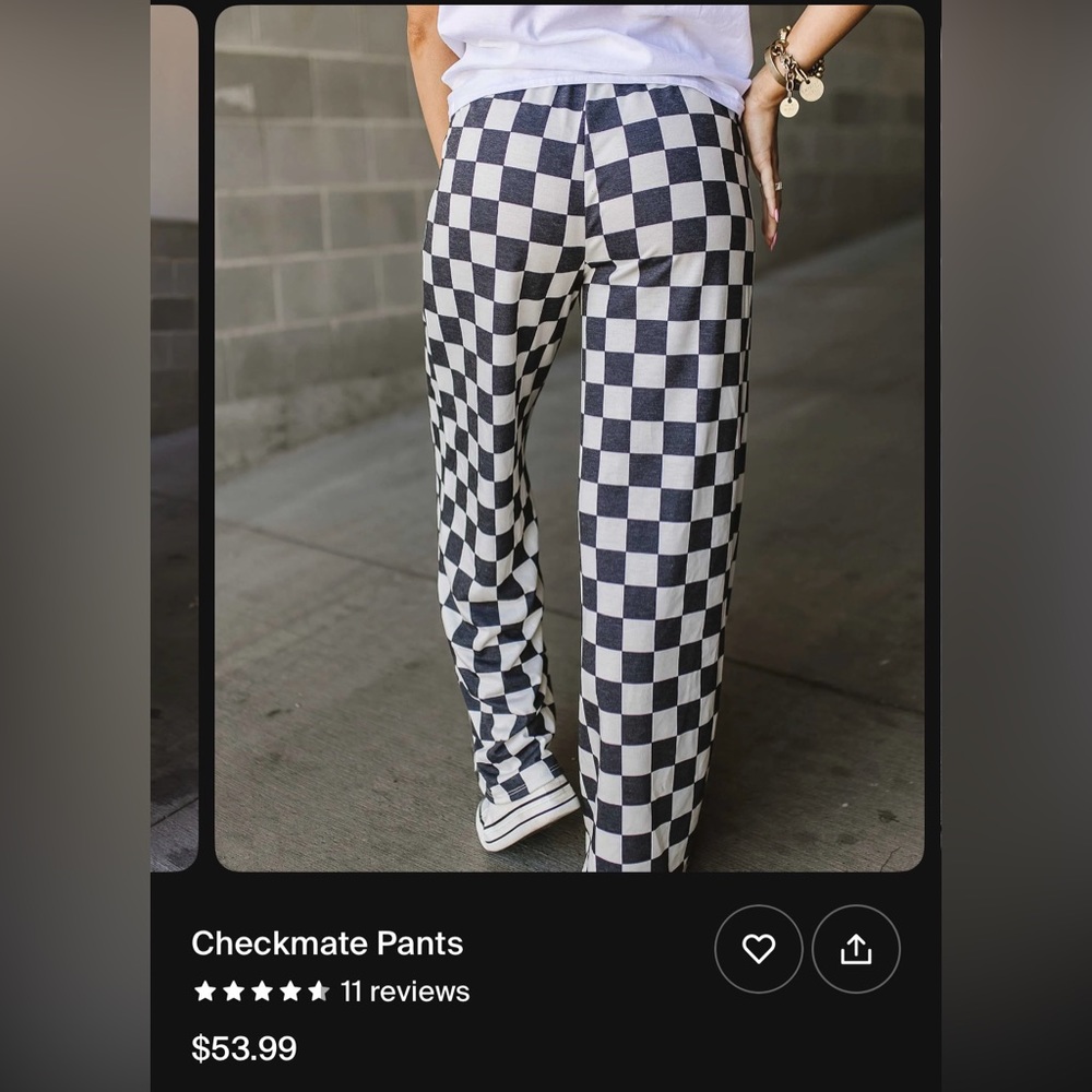 Checkered pants
